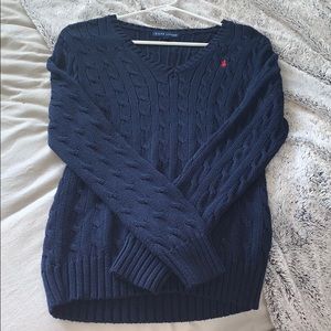 Ralph Lauren long sleeve navy sweater